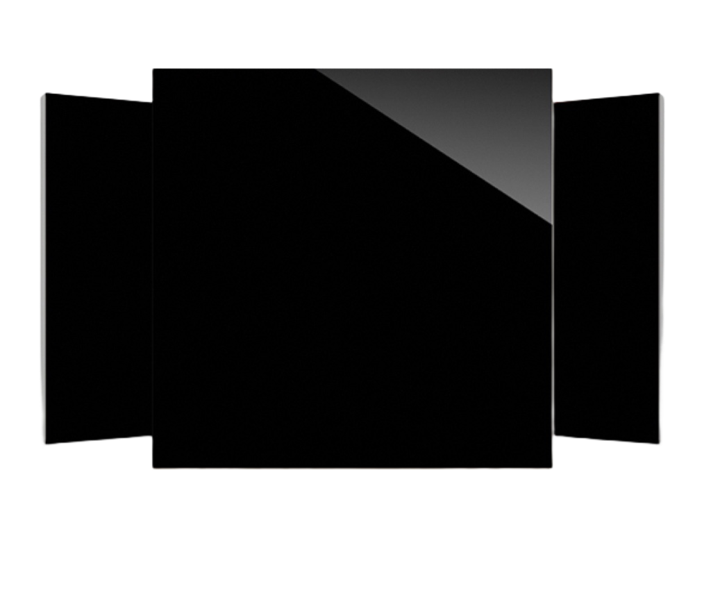 بلاط مصقول أسود فائق